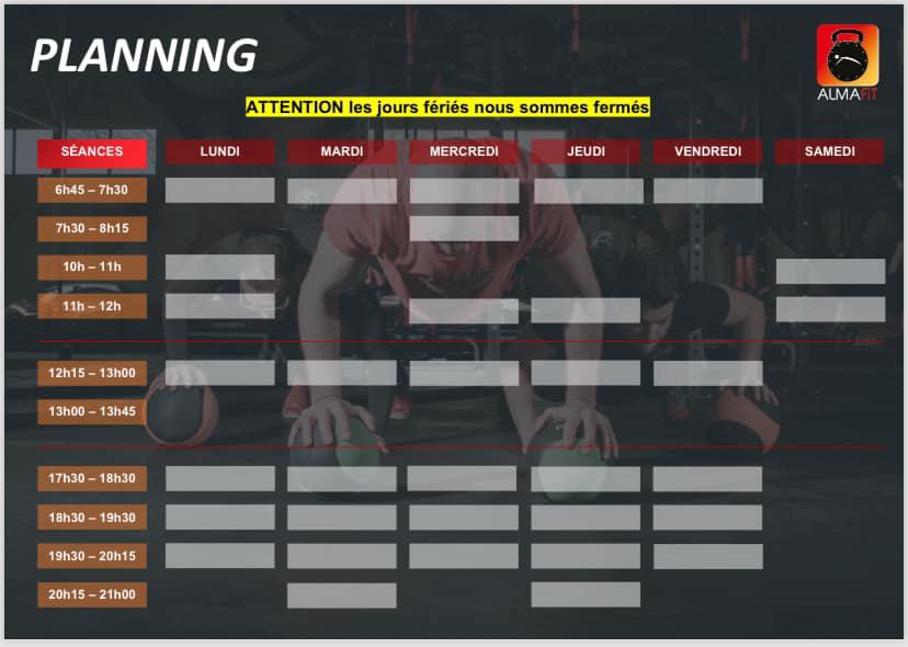 ALMAFIT - Planning 2024