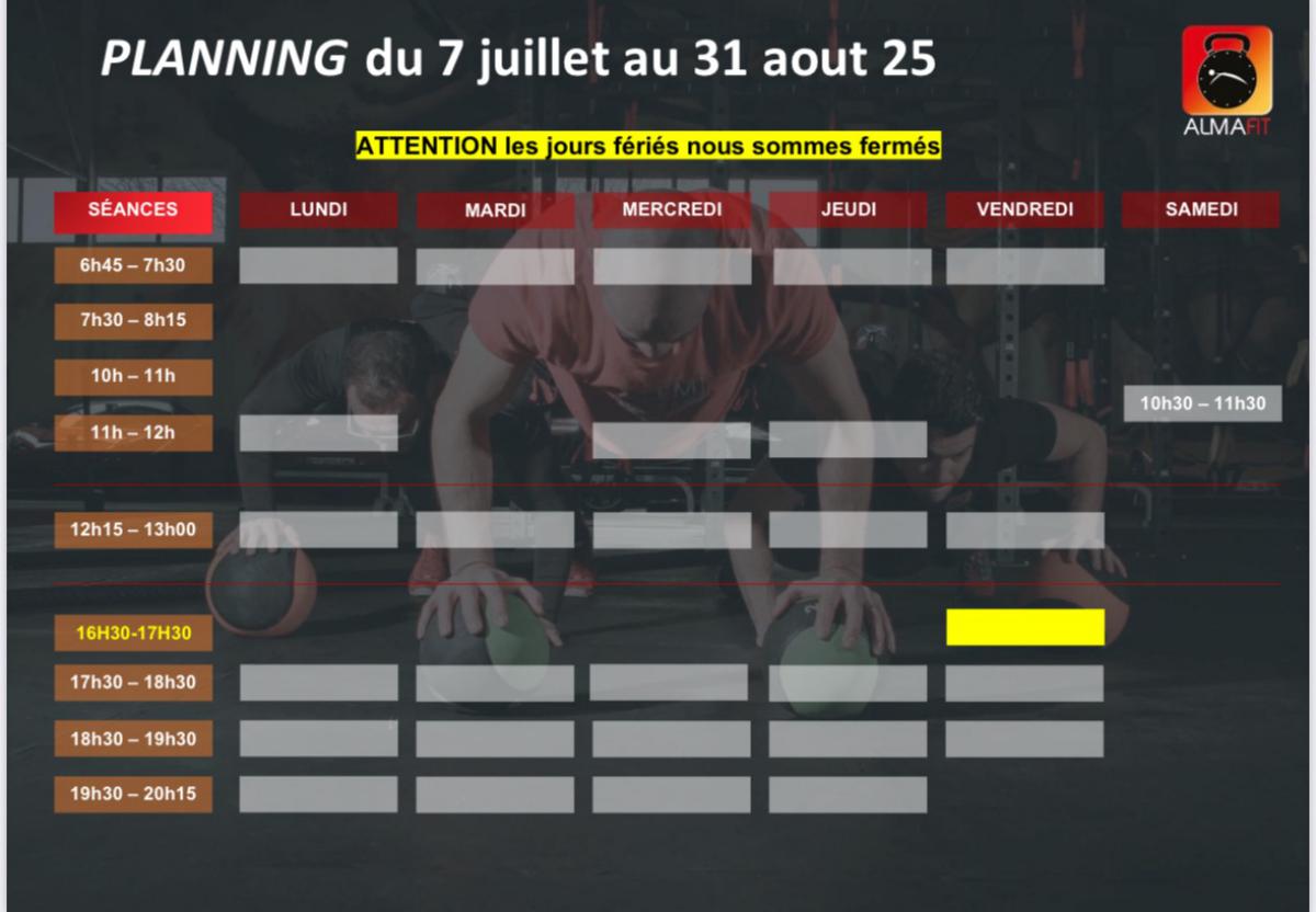 Planning 2022 - Almafit