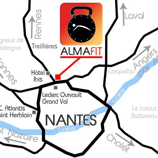 Almafit : Plan d'accès - Cliquez pour agrandir.